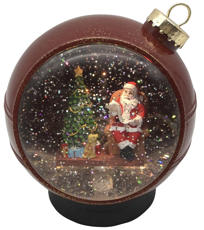 Hometown Holidays 21703 Christmas Ornament, 6 in H, Christmas Scene, Acrylic, Red