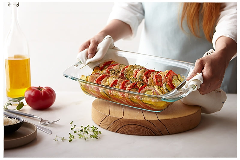 DISH BAKING OBLONG GLASS 3QT