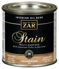 ZAR 50806 Interior Stain, Champagne, Liquid, 0.5 pt