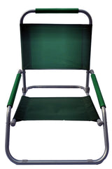 Seasonal Trends F2S018-GREEN Beach Chair, 18.1 in W, 23 in D, 21.65 in H, Steel Frame, Silver Frame