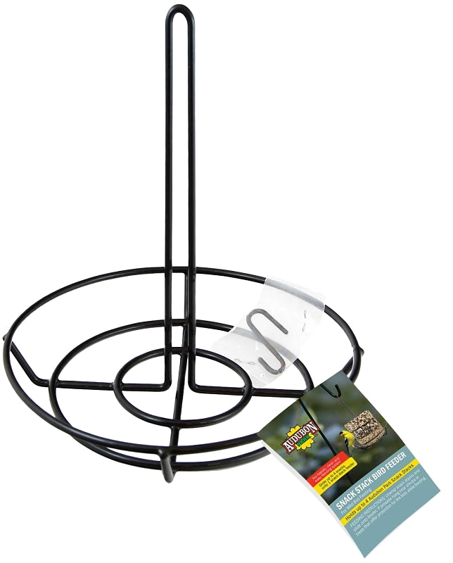 Audubon Park 13035 Snack Stack Feeder, 10.6 oz, 4-Port/Perch, Hanging Mounting