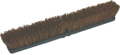 Birdwell 2024-12 Broom Head, Threaded, 3 in L Trim, Natural Palmyra Fiber Bristle, Black