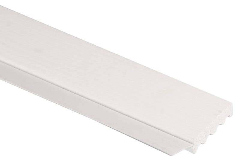 Gossen 236016706 Garage Door Weatherstrip, 16 ft H, PVC, White