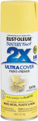 2X Ultra Cover 334081 Spray Paint, Satin, Lemon Grass, 12 oz, Can