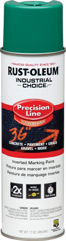 Industrial Choice 1634838 Inverted Marking Spray Paint, Gloss, Safety Green, 17 oz, Can
