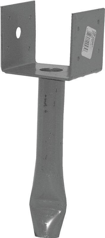 MiTek EPB4408 Elevated Post Base, 4 x 4 in Post/Joist, Steel, Primed