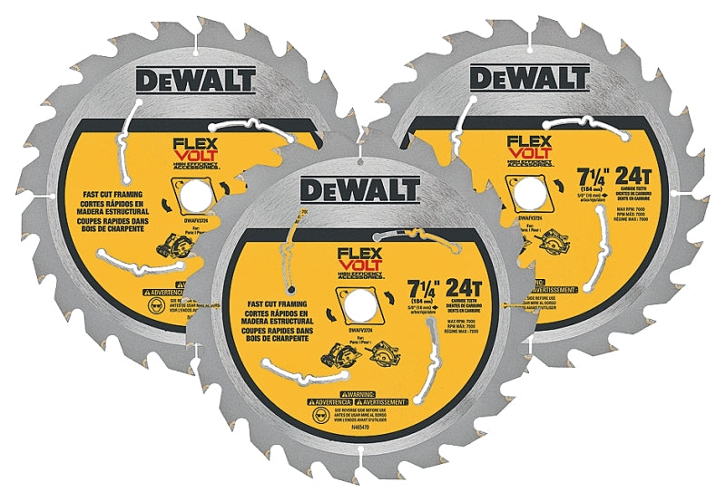 DWAFV37243 BLADE SAW 7-1/4 3PK