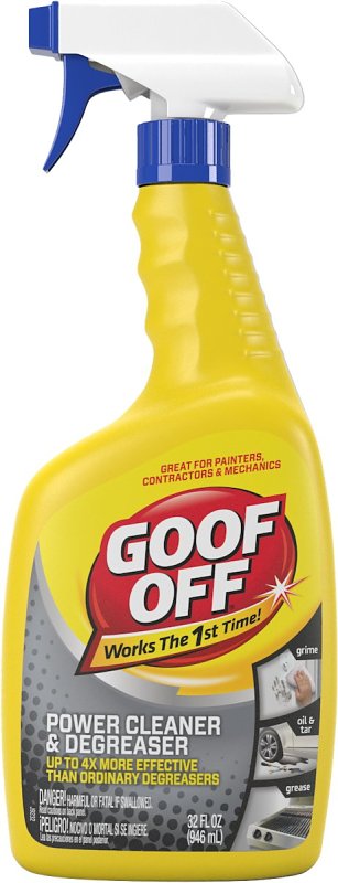 Goof Off FG686 Power Cleaner and Degreaser, 32 oz, Liquid