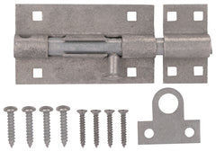 ProSource 33305MGS-PS Padlockable Barrel Bolt, 0.31 Dia in Bolt Head, 6 in L Bolt, Galvanized Steel