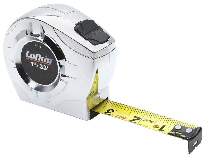 Crescent Lufkin P2000 Series P2048CME Tape Measure, 26 ft L Blade, 1 in W Blade, Steel Blade, ABS Case