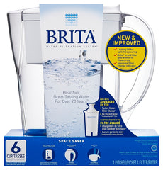 Brita 635566 Water Filter Pitcher, 6 Cup Capacity, White