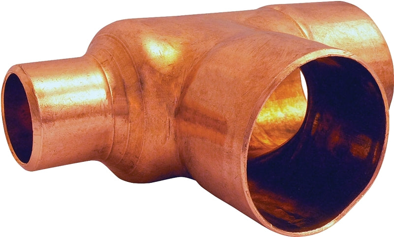 EPC 111R Series 32790 Reducing Pipe Tee, 3/4 x 1/2 x 3/4 in, Sweat, Copper