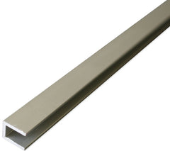 M-D 61234 Channel, 1/2 in Leg, 72 in L, Aluminum, Mill