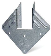 Simpson Strong-Tie H1 Hurricane Tie, 5-1/4 in L, 5-1/4 in W, Steel, Galvanized, Fastening Method: Nail
