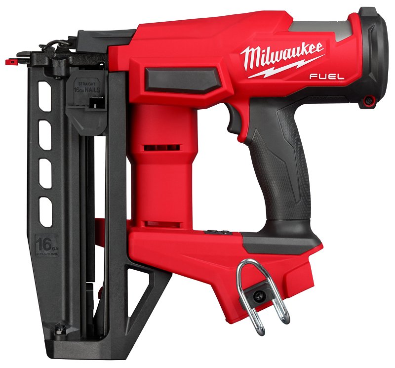 Milwaukee M12 Fuel 3020-20 Straight Finish Nailer, Tool Only, 18 V, 110 Magazine, 0 deg Collation, 16 ga Nail