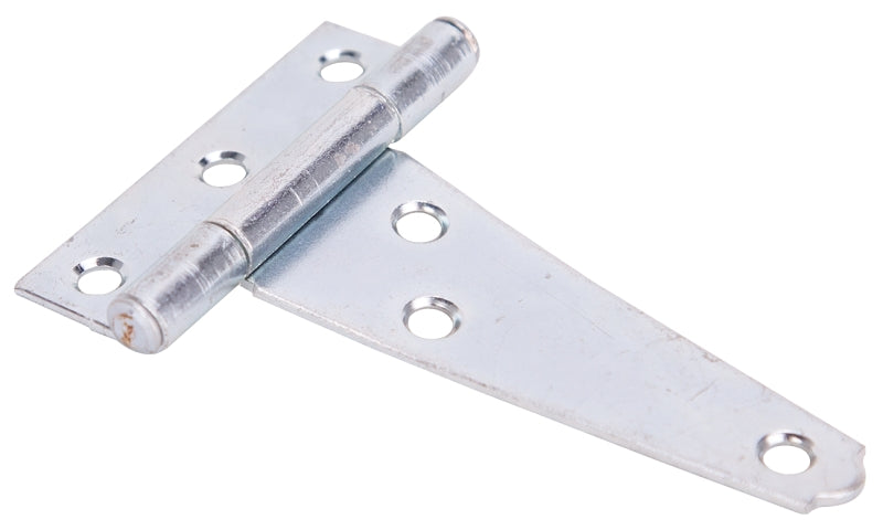 ProSource LTH-Z03-013L Light-Duty T-Hinge, Steel, Zinc, Fixed Pin, 180 deg Range of Motion, 13 (Pc) lb