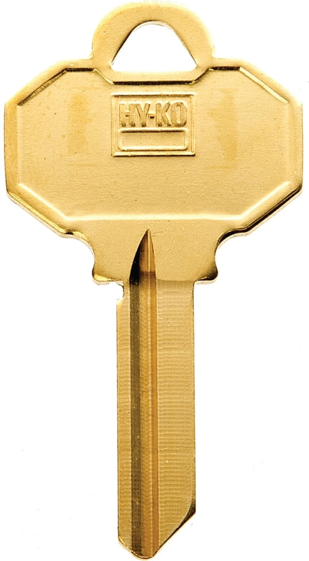 Hy-Ko 11010BW6 Key Blank, Brass, Nickel, For: Baldwin Cabinet, House Locks and Padlocks