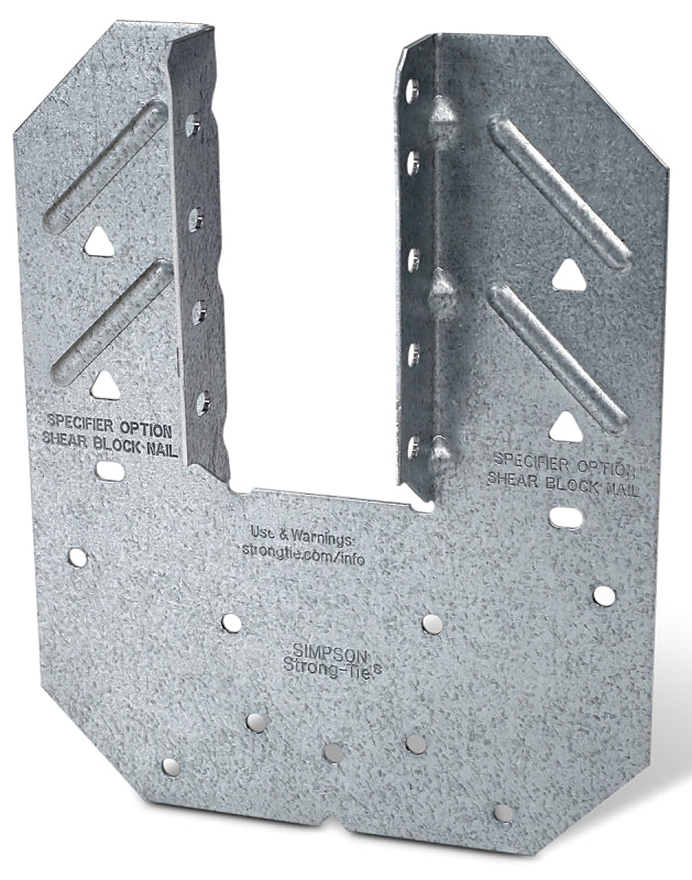 Simpson Strong-Tie H10A Hurricane Tie, 5 in L, 6-1/4 in W, Steel, Galvanized, Fastening Method: Nail