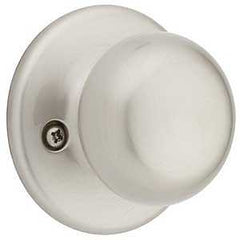 Weiser Fairfax Series GAC12 F15 MS Dummy Door Knob, 1-15/16 in Dia Knob, Satin Nickel