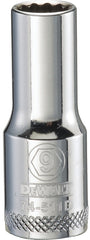 DeWALT DWMT74511OSP Drive Socket, 9 mm Socket, 3/8 in Drive, 12-Point, Vanadium Steel, Polished Chrome