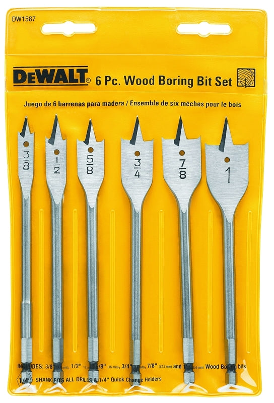 DW1587 BIT SPADE 6 PC. SET