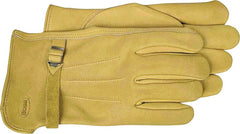 Boss 6023XL Gloves, XL, Keystone Thumb, Open Cuff, Cowhide Leather, Gold