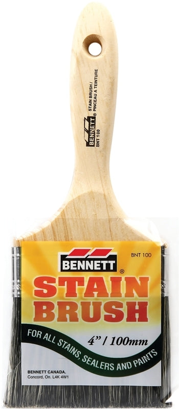 BENNETT BNT 100 Paint Brush, 4 in W, Polyester Bristle