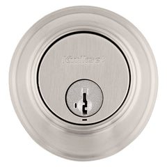 Kwikset 816 15RCAL/RCS Deadbolt, Alike Key, Steel, Satin Nickel, 2-3/8 to 2-3/4 in Backset, SmartKey Keyway