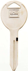 Hy-Ko 11010Y159 Key Blank, Solid Brass, Nickel, For: Chrysler Vehicle Locks