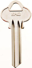Hy-Ko 11010L4 Key Blank, Brass, Nickel, For: Lockwood Cabinet, House Locks and Padlocks