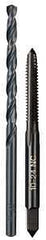 Milwaukee 49-57-5525 Drill and Tap Bit, HCS, Black Oxide, Specifications: #10-24 NC Straight Flute Plug Tap, #25 Drill