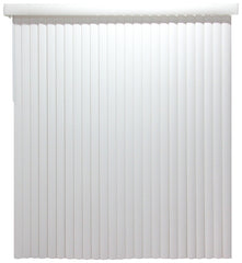 Simple Spaces MBV-78X84-V3L Window Blind, 84 in L, 78 in W, Vinyl, White