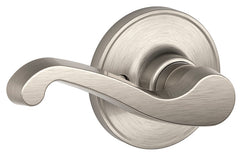 Schlage J Series J170LAS619LH Dummy Lever, Mechanical Lock, Satin Nickel, Lever Handle, Metal, Residential