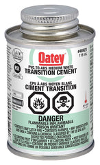 Oatey 31532 Transition Cement, Liquid, White, 118 mL