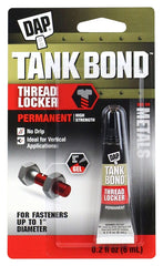 DAP 7079800166 Permanent Thread Locker, Red, Liquid, 0.2 oz Tube