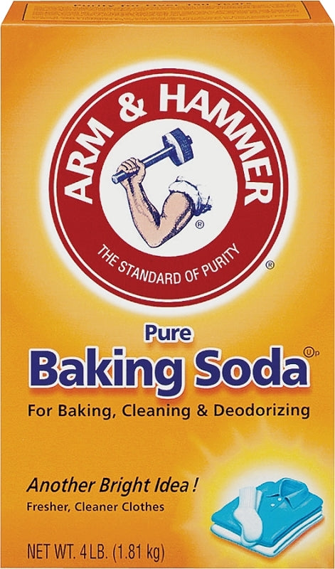 Arm & Hammer 01170 Baking Soda, 4 lb, Box
