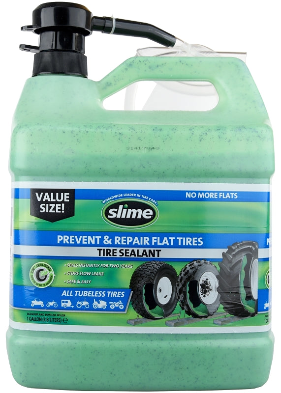 Slime 10163/1G/02 Tire Sealant, 1 gal Jug, Liquid, Characteristic