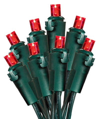 Hometown Holidays U15E302D Light Set, Christmas, 120 V, 4.8 W, 70-Lamp, LED Lamp, Red Lamp, 18.58 ft L