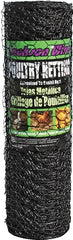 Jackson Wire 12012329 Poultry Netting, 50 ft L, 24 in W, 20 ga Gauge, Hexagonal Mesh, 1 in Mesh, Vinyl-Coated