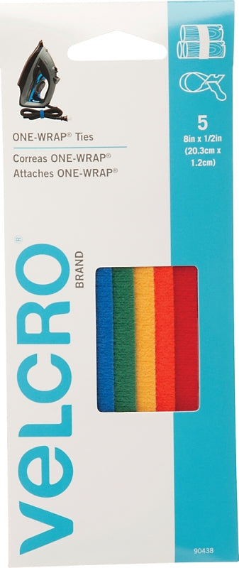 90438 TIE WRAP 8X1/2 MULTICOLR