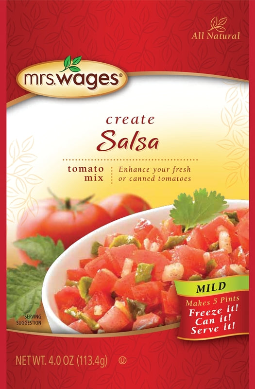 Mrs. Wages W664-J7425 Salsa Tomato Mix, 4 oz Pouch