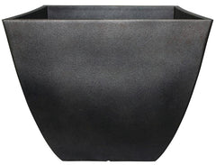 Southern Patio HDR-019268 Newland Planter, 10-1/2 in W, 10-1/2 in D, Square, Resin, Coffee
