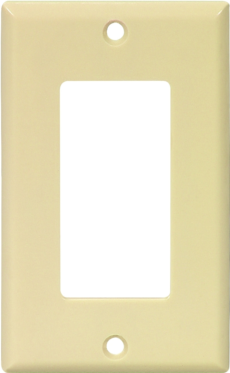 EATON 2151V-BOX Wallplate, 4-1/2 in L, 2-3/4 in W, 1 -Gang, Thermoset, Ivory, High-Gloss