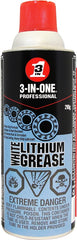 3-In-One 01142 Lithium Grease, 290 g, Aerosol Can, White