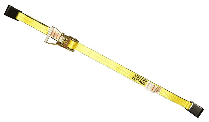 S-Line 556 Tie-Down, 2 in W, 27 ft L, Polyester, 3,333 lb Working Load, Flat End