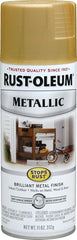 Stops Rust 7270830 Rust Preventative Spray Paint, Metallic, Gold Rush, 11 oz, Can