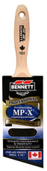 BENNETT PN 8888 60MS Paint Brush, 2-1/2 in W, Nylon/Polyester Bristle, Angular Sash Handle