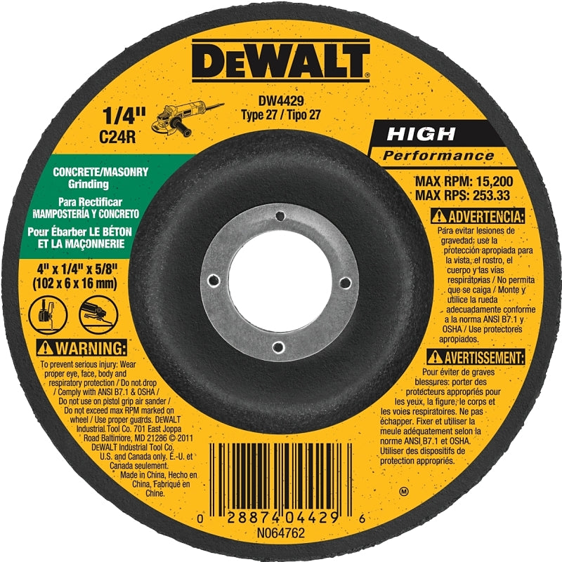 DW4429 WHEEL MASONRY 4INX1/4IN