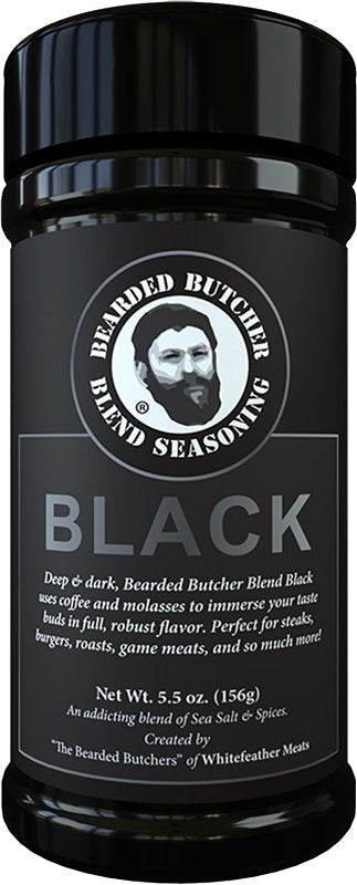 Bearded Butcher Black-5.5OZ Seasoning, Black Blend, 5.5 oz