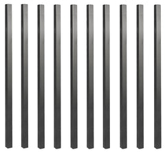 Nuvo Iron SQPS32 Tubing Baluster, 32 in L, Square, Galvanized Steel, Black